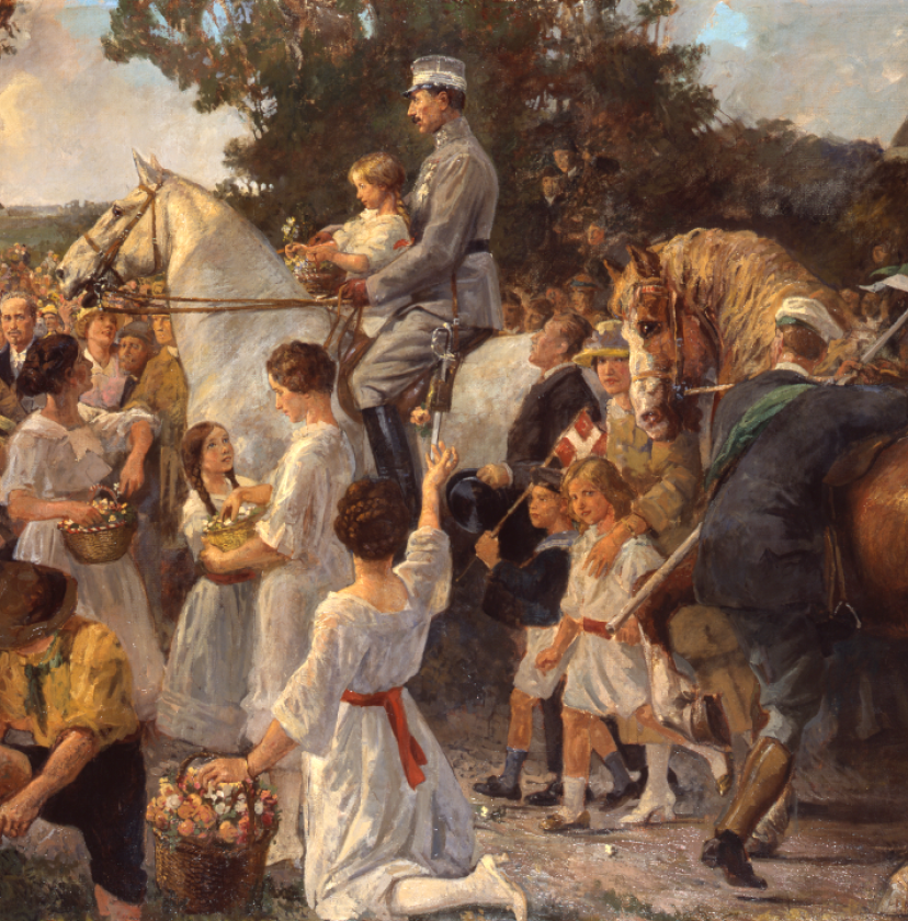 Christian X. rider over den gamle grænse, 1921